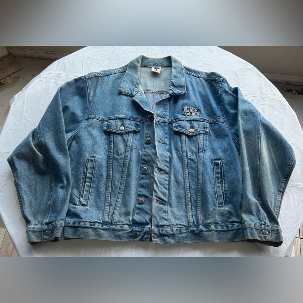 Vintage Chicago House of Blues Denim Jacket Size (L) Large.